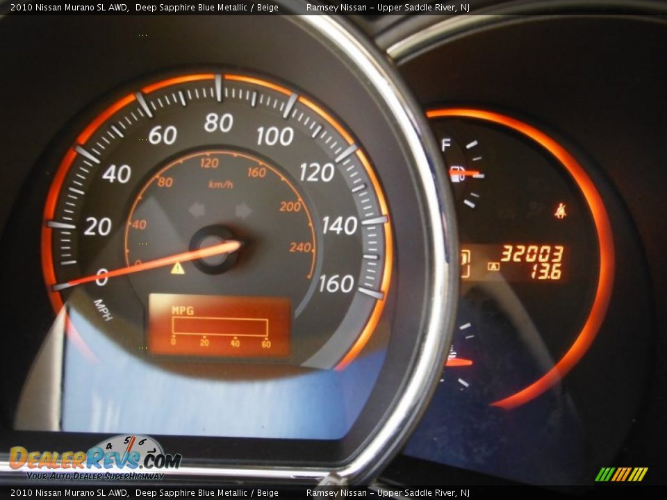 2010 Nissan Murano SL AWD Deep Sapphire Blue Metallic / Beige Photo #25