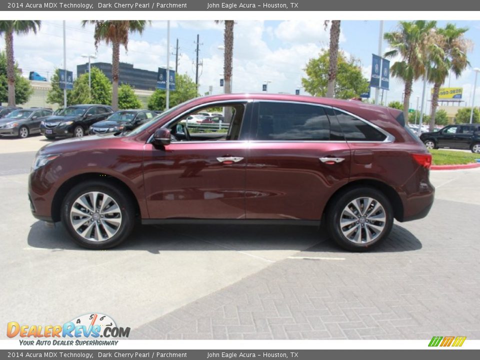 2014 Acura MDX Technology Dark Cherry Pearl / Parchment Photo #4