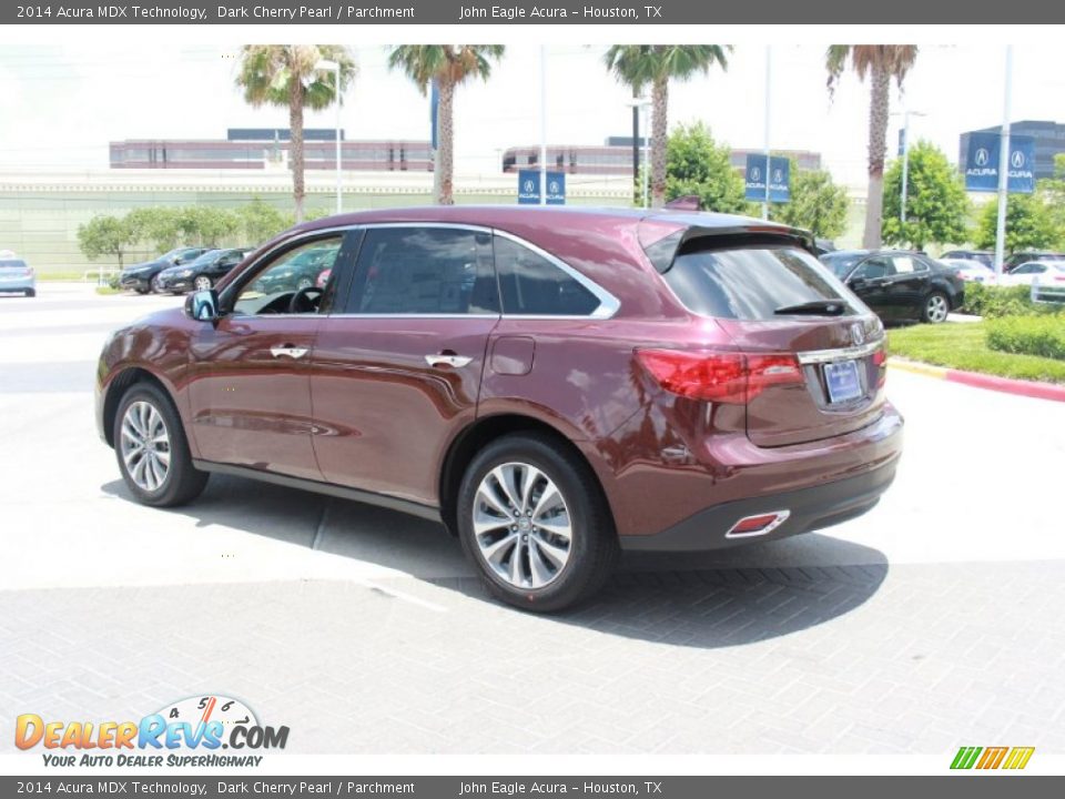 2014 Acura MDX Technology Dark Cherry Pearl / Parchment Photo #5