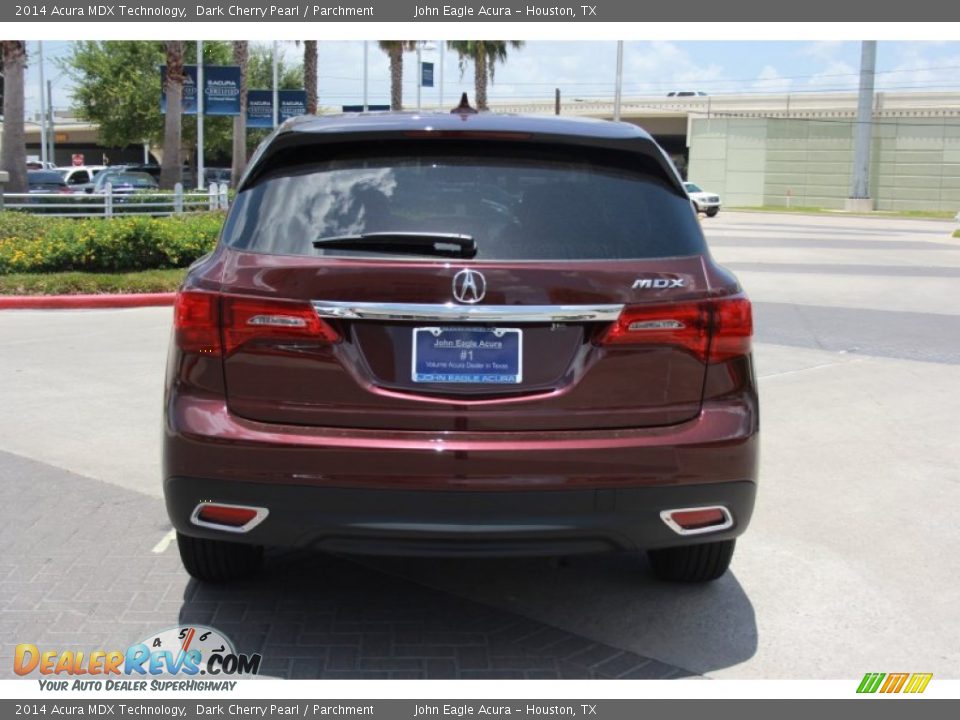 2014 Acura MDX Technology Dark Cherry Pearl / Parchment Photo #6