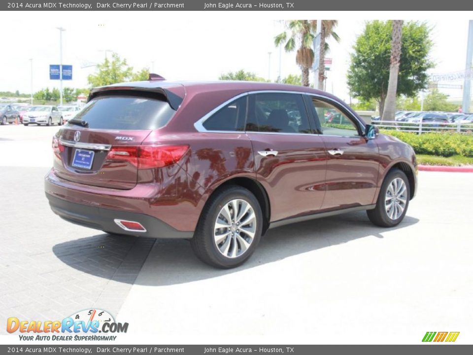 2014 Acura MDX Technology Dark Cherry Pearl / Parchment Photo #7
