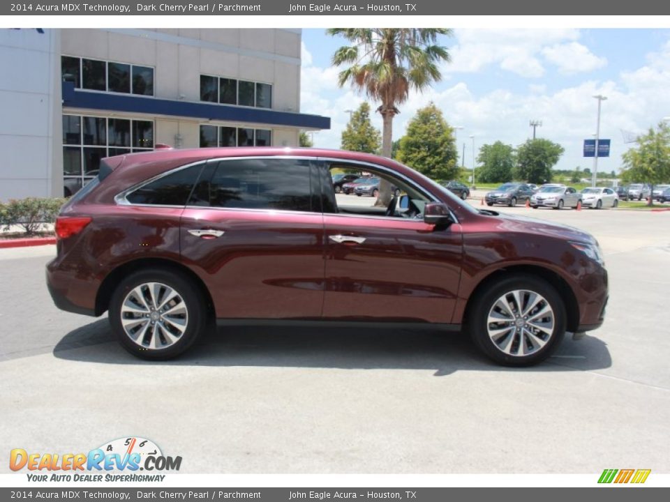 2014 Acura MDX Technology Dark Cherry Pearl / Parchment Photo #8