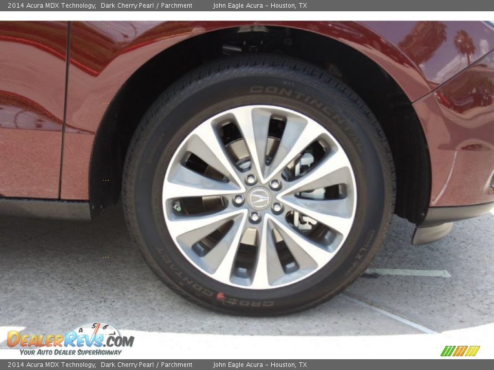 2014 Acura MDX Technology Dark Cherry Pearl / Parchment Photo #9