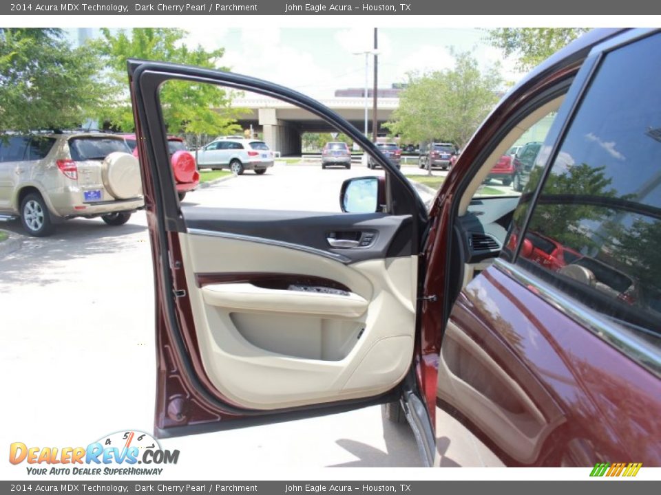 2014 Acura MDX Technology Dark Cherry Pearl / Parchment Photo #10