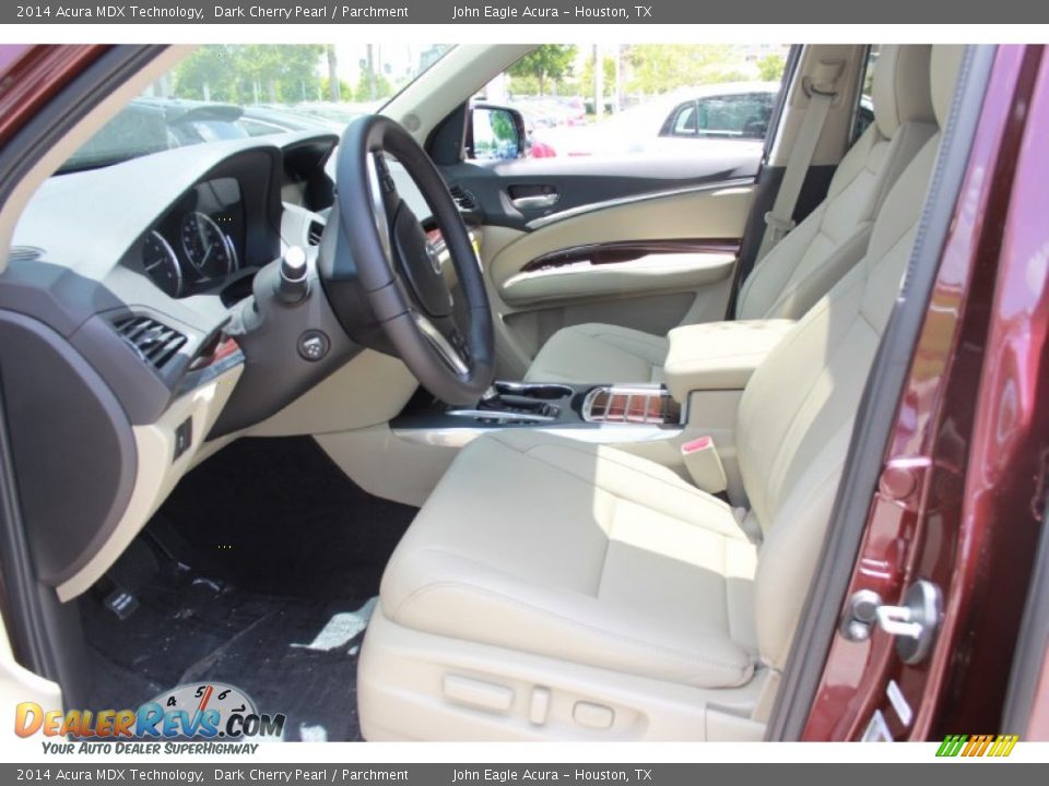 2014 Acura MDX Technology Dark Cherry Pearl / Parchment Photo #11
