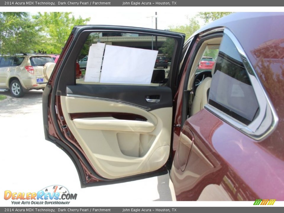 2014 Acura MDX Technology Dark Cherry Pearl / Parchment Photo #12