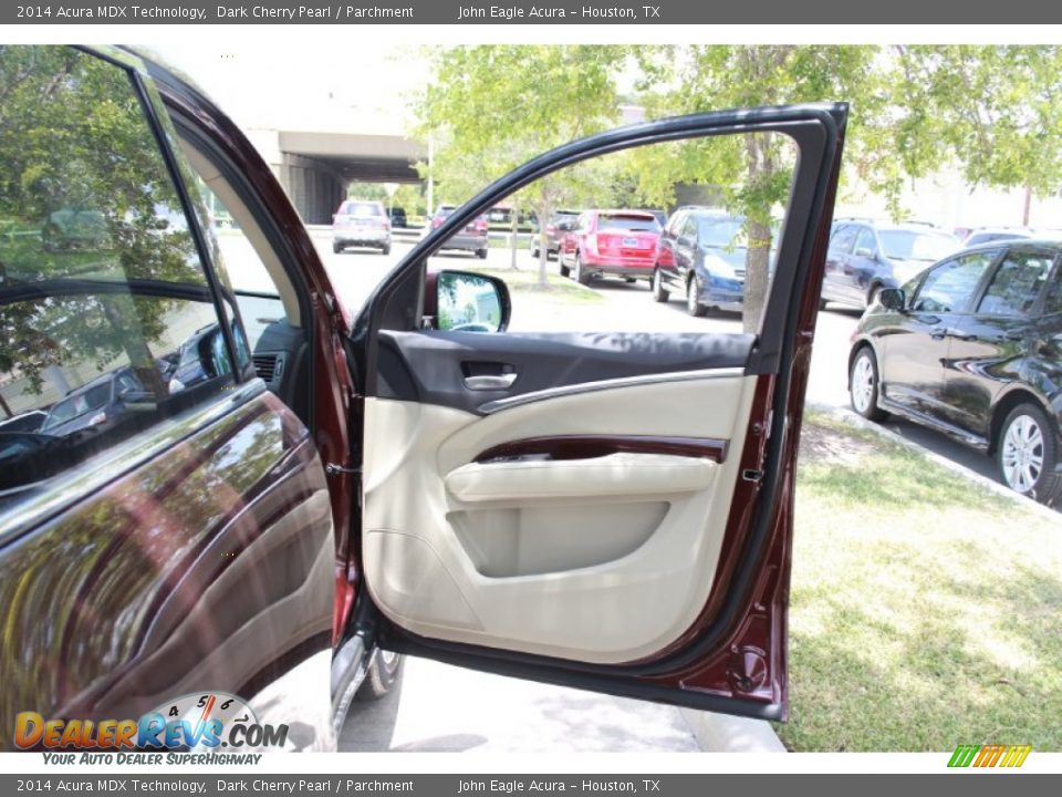 2014 Acura MDX Technology Dark Cherry Pearl / Parchment Photo #18