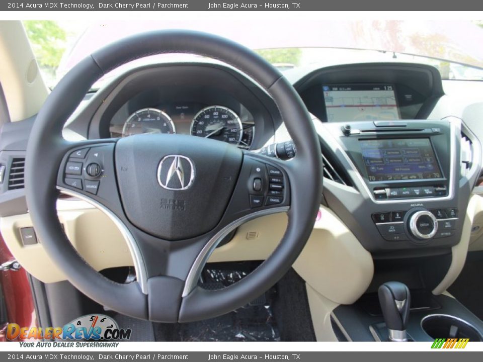 2014 Acura MDX Technology Dark Cherry Pearl / Parchment Photo #24