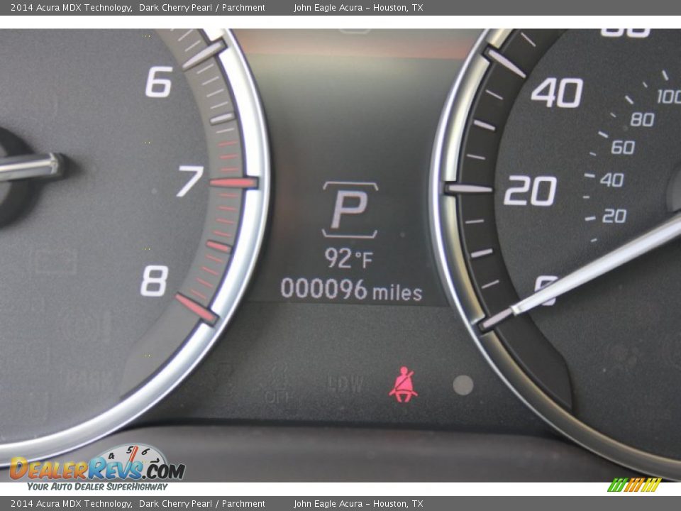 2014 Acura MDX Technology Dark Cherry Pearl / Parchment Photo #33