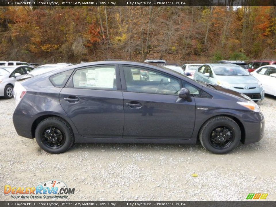 2014 Toyota Prius Three Hybrid Winter Gray Metallic / Dark Gray Photo #2