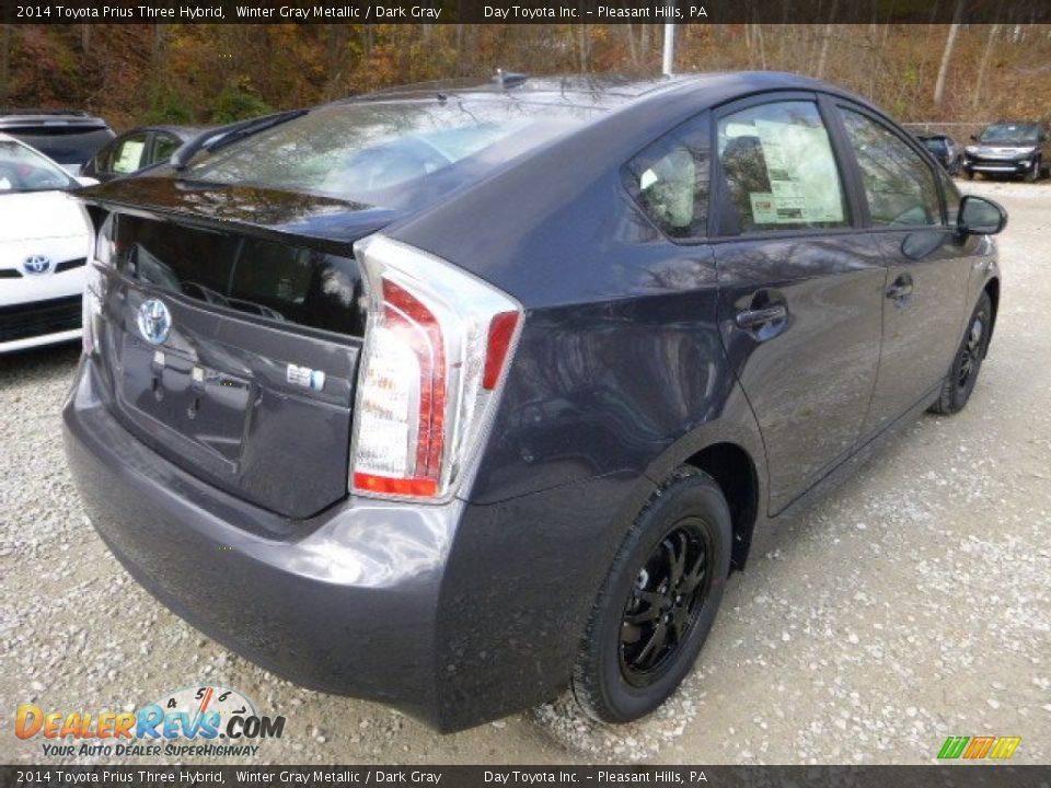 2014 Toyota Prius Three Hybrid Winter Gray Metallic / Dark Gray Photo #3