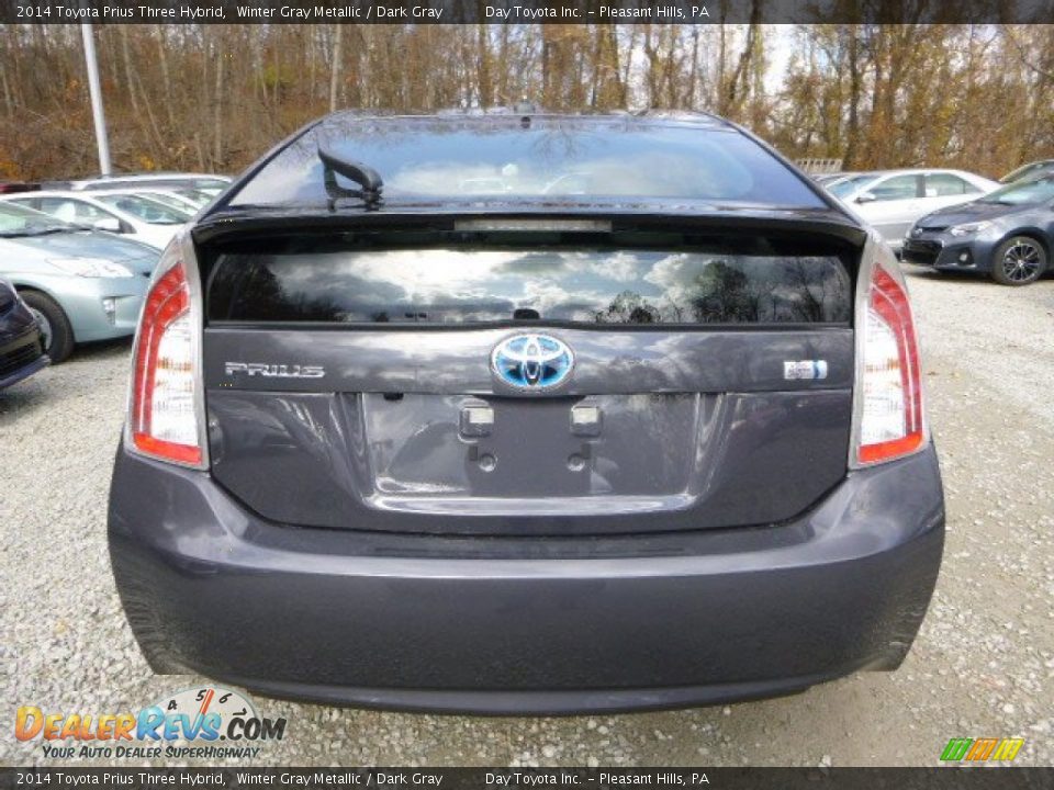 2014 Toyota Prius Three Hybrid Winter Gray Metallic / Dark Gray Photo #4