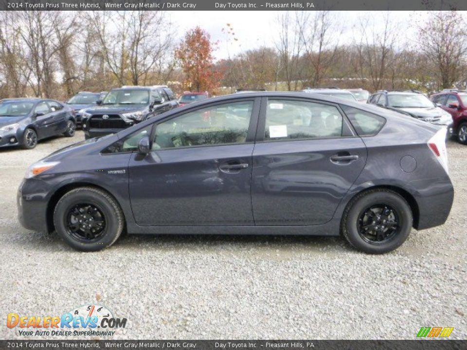 2014 Toyota Prius Three Hybrid Winter Gray Metallic / Dark Gray Photo #6