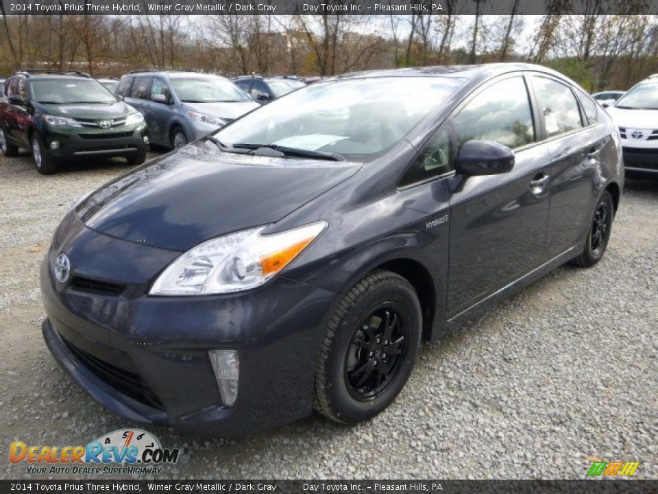 2014 Toyota Prius Three Hybrid Winter Gray Metallic / Dark Gray Photo #7