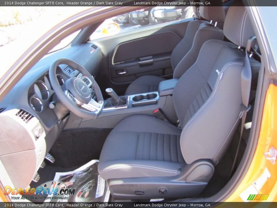 Dark Slate Gray Interior - 2014 Dodge Challenger SRT8 Core Photo #6