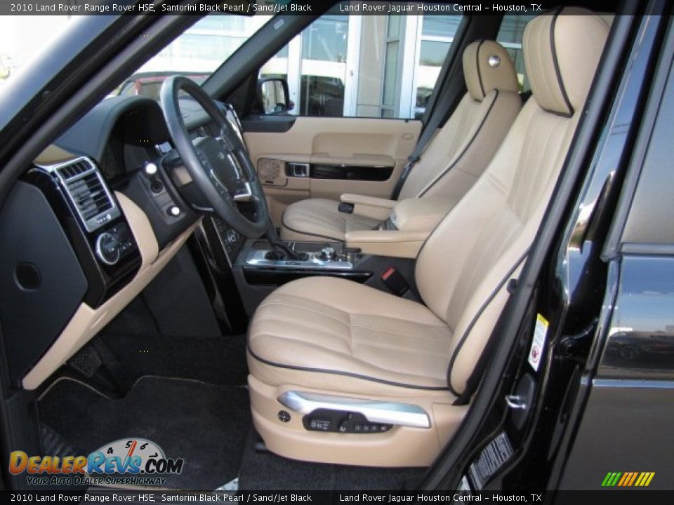 2010 Land Rover Range Rover HSE Santorini Black Pearl / Sand/Jet Black Photo #2