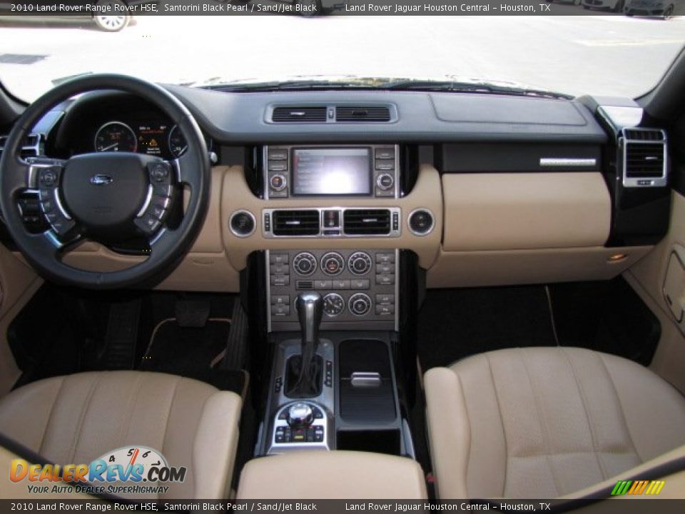 2010 Land Rover Range Rover HSE Santorini Black Pearl / Sand/Jet Black Photo #3