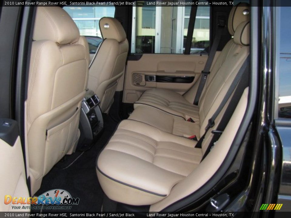 2010 Land Rover Range Rover HSE Santorini Black Pearl / Sand/Jet Black Photo #4