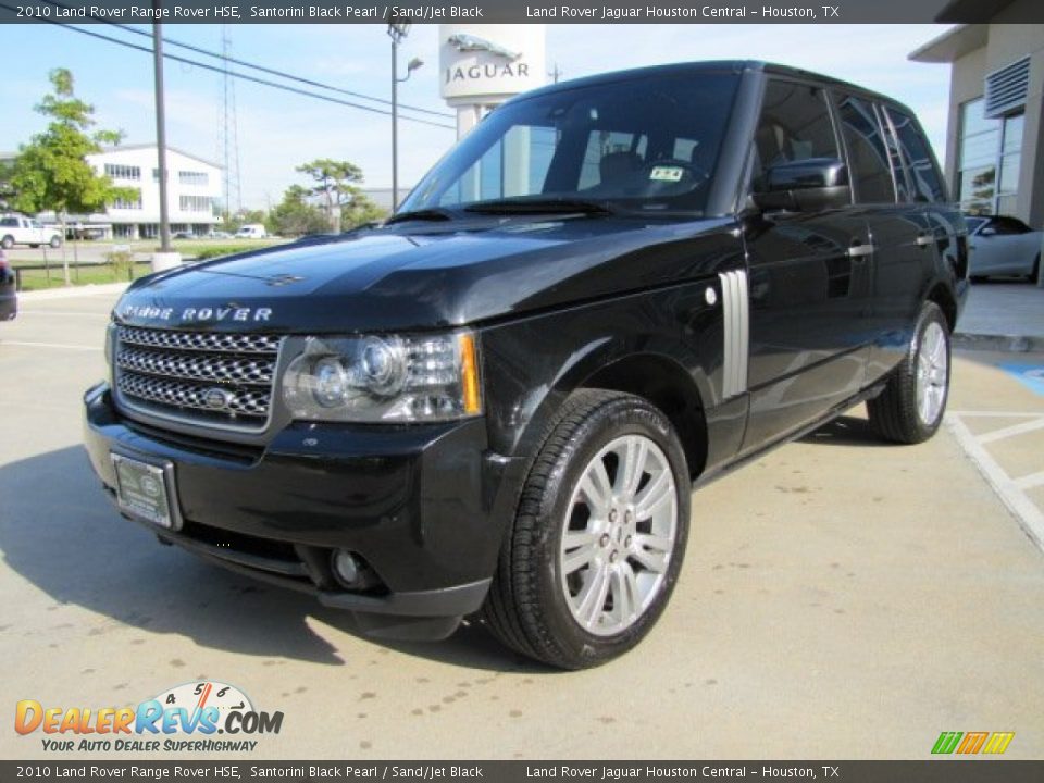 2010 Land Rover Range Rover HSE Santorini Black Pearl / Sand/Jet Black Photo #5