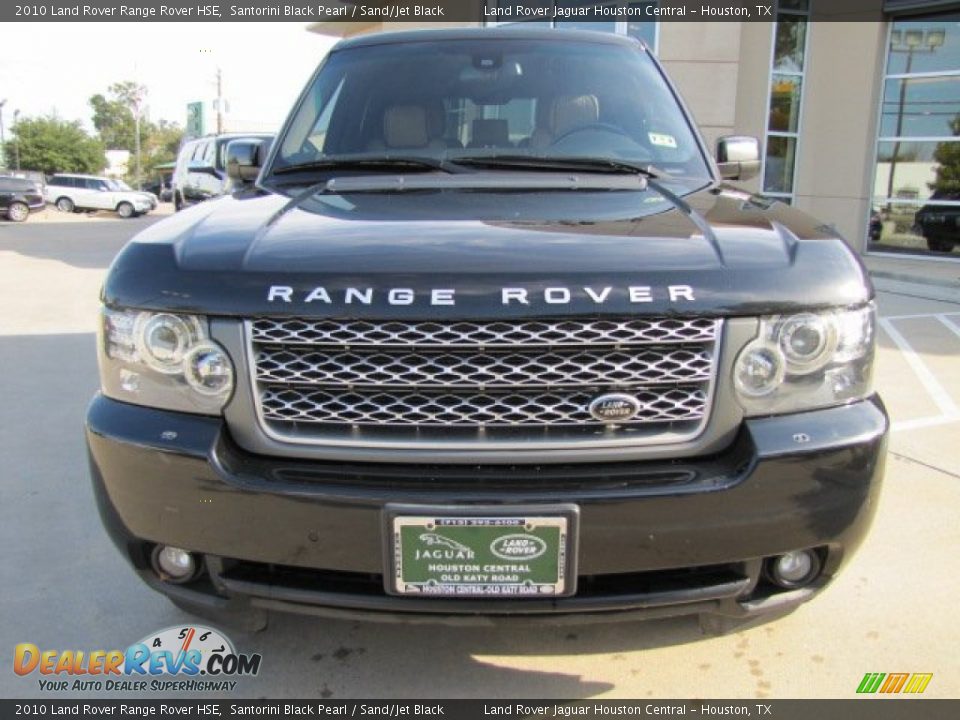 2010 Land Rover Range Rover HSE Santorini Black Pearl / Sand/Jet Black Photo #6