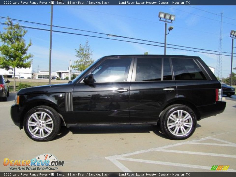 2010 Land Rover Range Rover HSE Santorini Black Pearl / Sand/Jet Black Photo #7