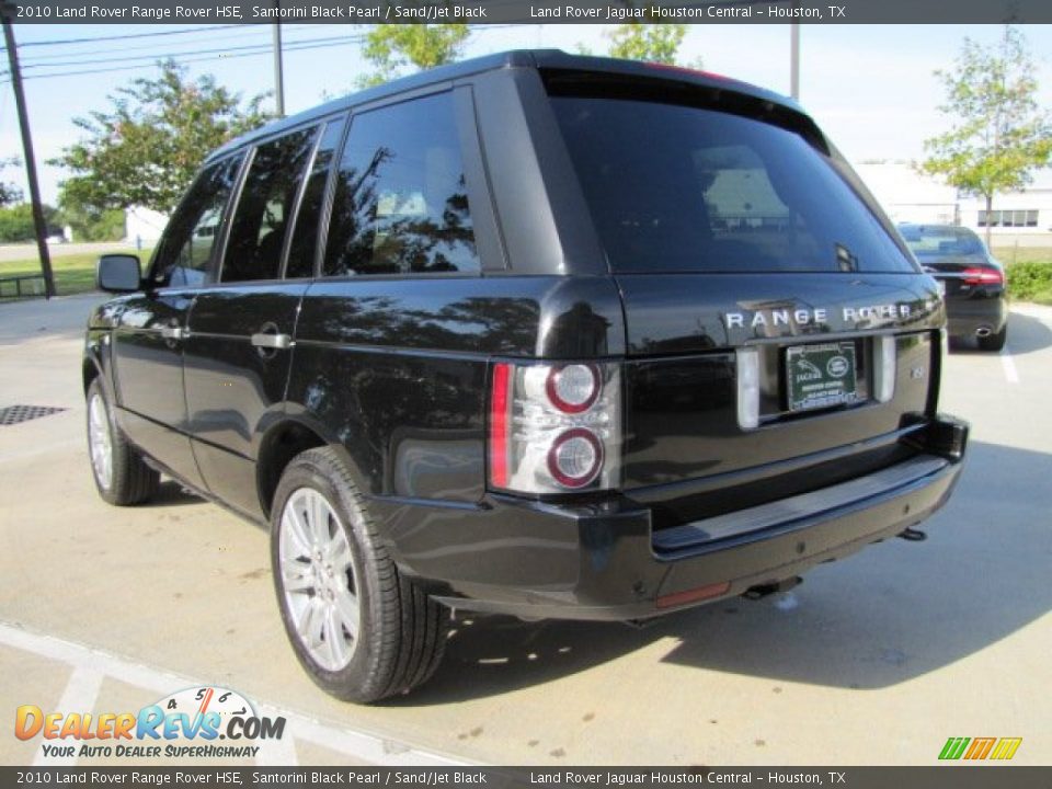 2010 Land Rover Range Rover HSE Santorini Black Pearl / Sand/Jet Black Photo #8