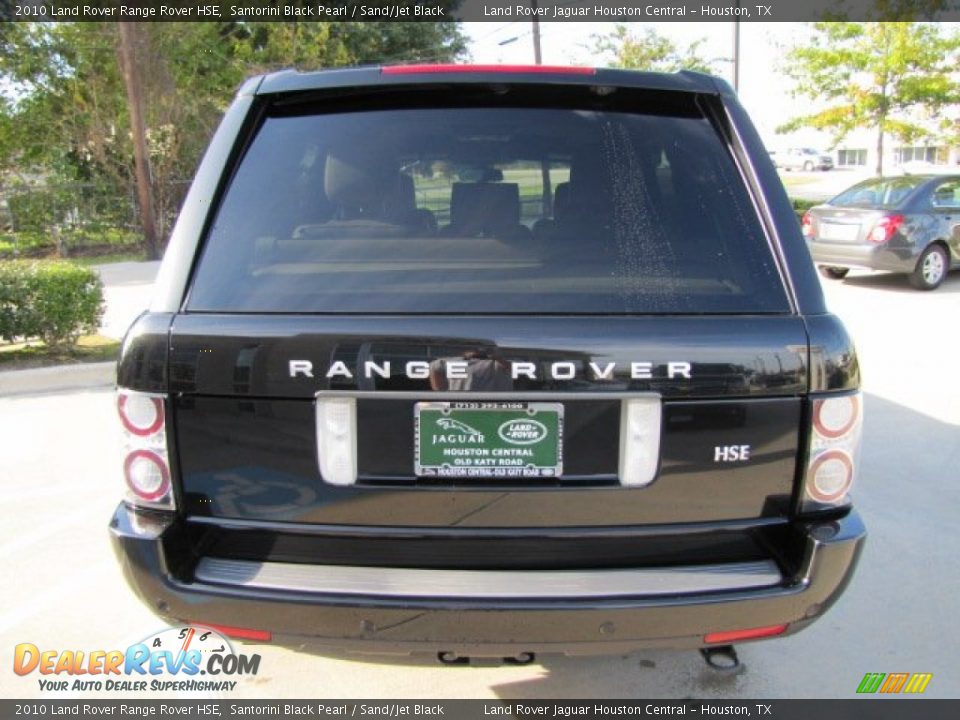 2010 Land Rover Range Rover HSE Santorini Black Pearl / Sand/Jet Black Photo #9