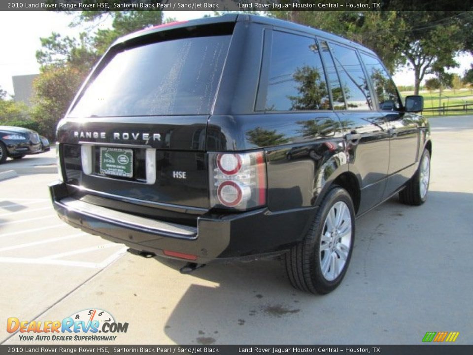 2010 Land Rover Range Rover HSE Santorini Black Pearl / Sand/Jet Black Photo #10
