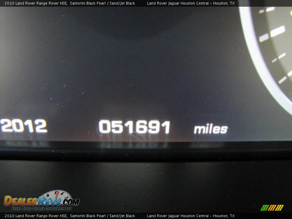 2010 Land Rover Range Rover HSE Santorini Black Pearl / Sand/Jet Black Photo #16