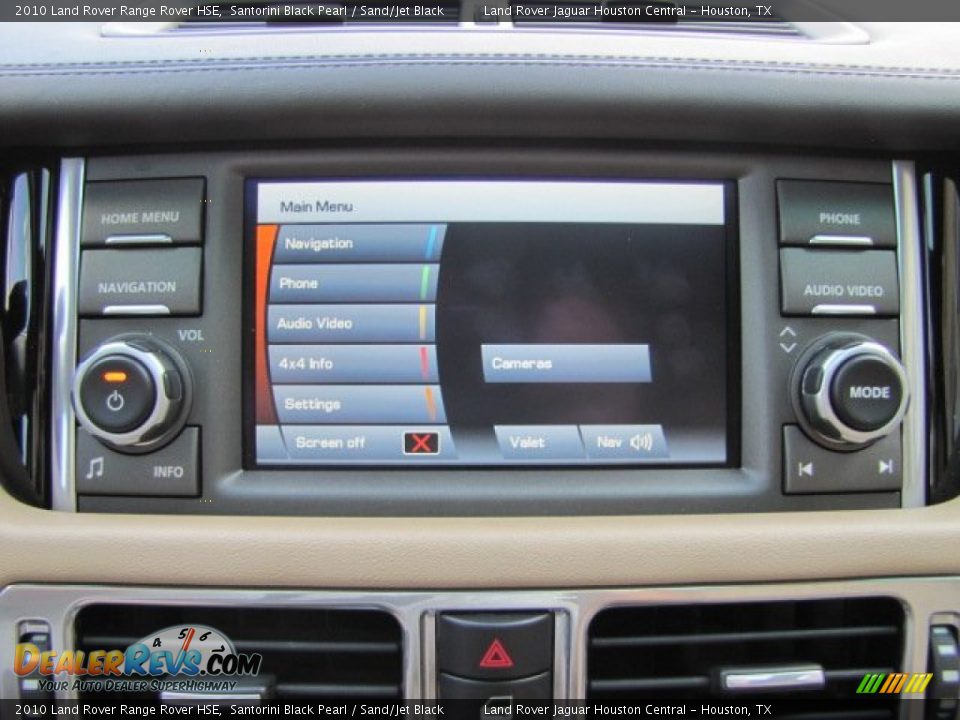 2010 Land Rover Range Rover HSE Santorini Black Pearl / Sand/Jet Black Photo #17