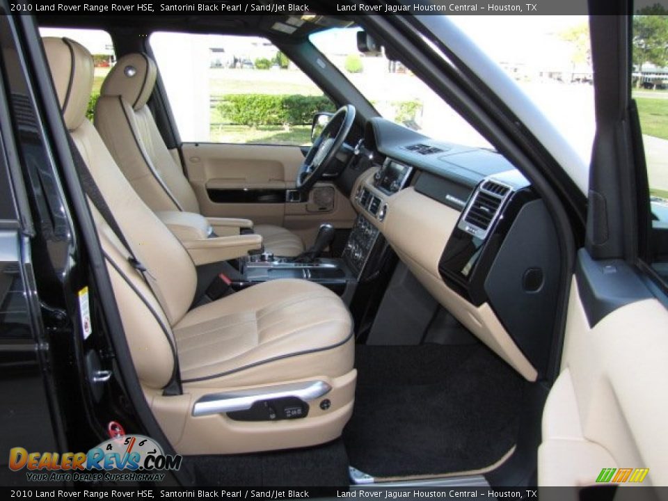 2010 Land Rover Range Rover HSE Santorini Black Pearl / Sand/Jet Black Photo #25
