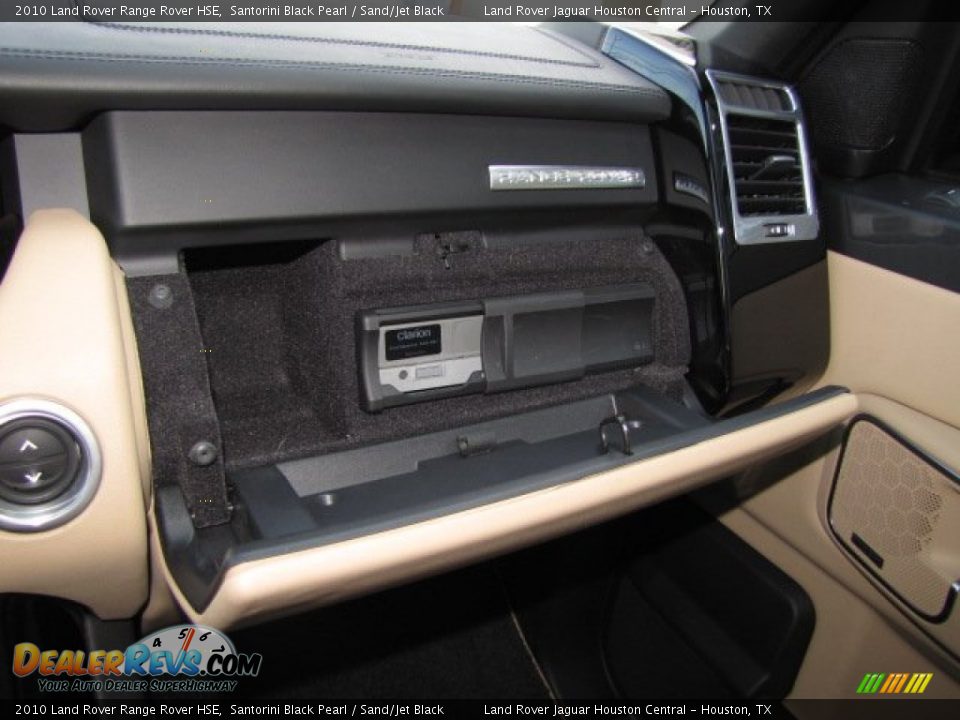 2010 Land Rover Range Rover HSE Santorini Black Pearl / Sand/Jet Black Photo #33