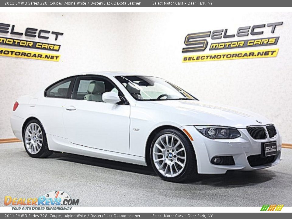 2011 BMW 3 Series 328i Coupe Alpine White / Oyster/Black Dakota Leather Photo #3