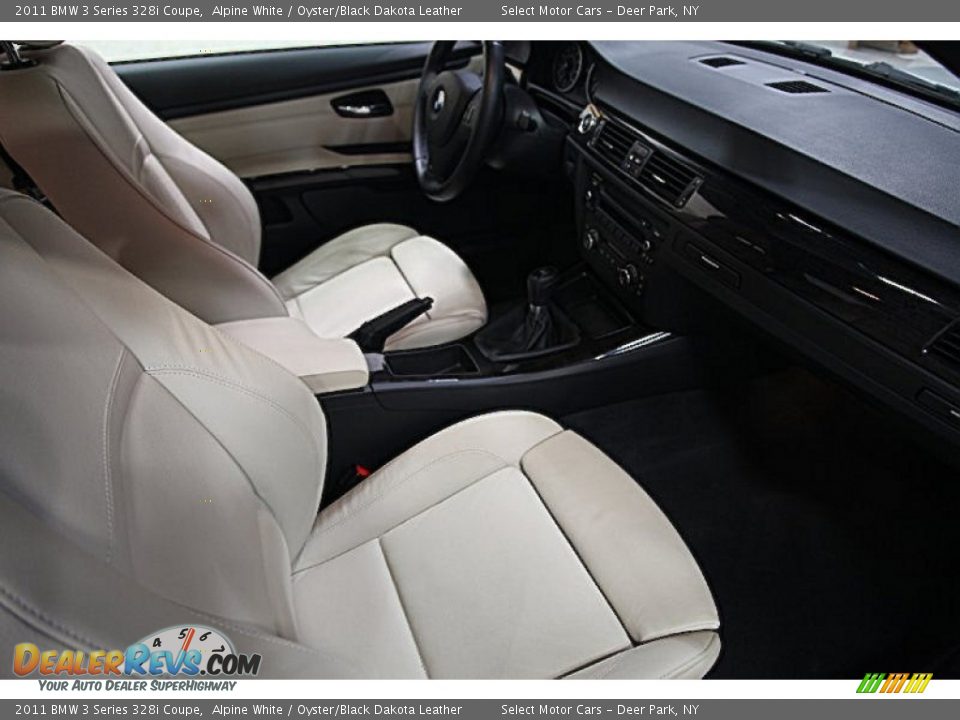 2011 BMW 3 Series 328i Coupe Alpine White / Oyster/Black Dakota Leather Photo #9