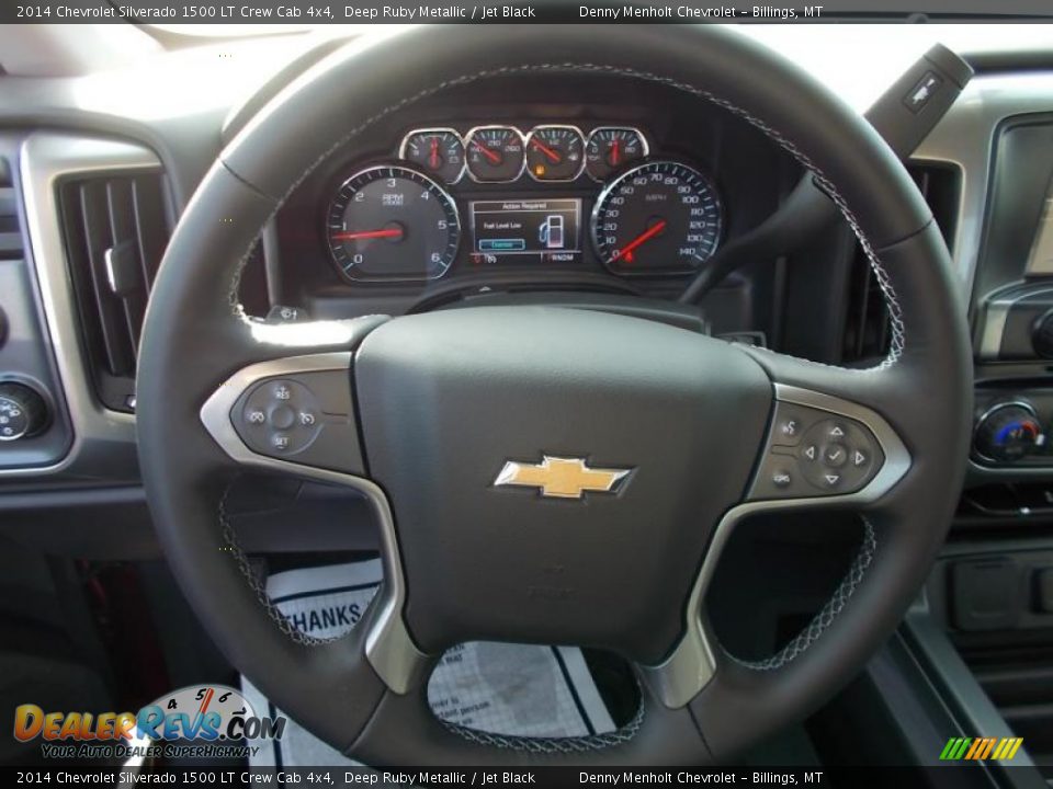 2014 Chevrolet Silverado 1500 LT Crew Cab 4x4 Deep Ruby Metallic / Jet Black Photo #16