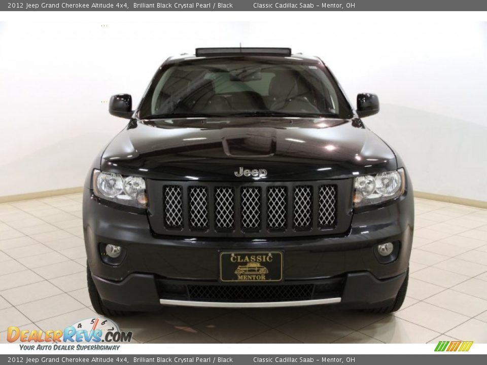 2012 Jeep Grand Cherokee Altitude 4x4 Brilliant Black Crystal Pearl / Black Photo #2