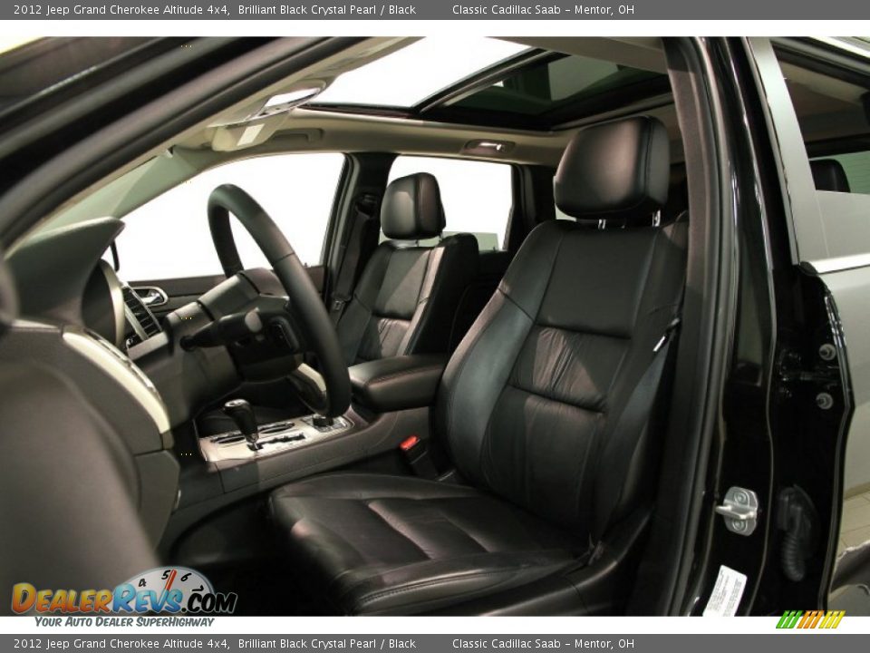 2012 Jeep Grand Cherokee Altitude 4x4 Brilliant Black Crystal Pearl / Black Photo #5