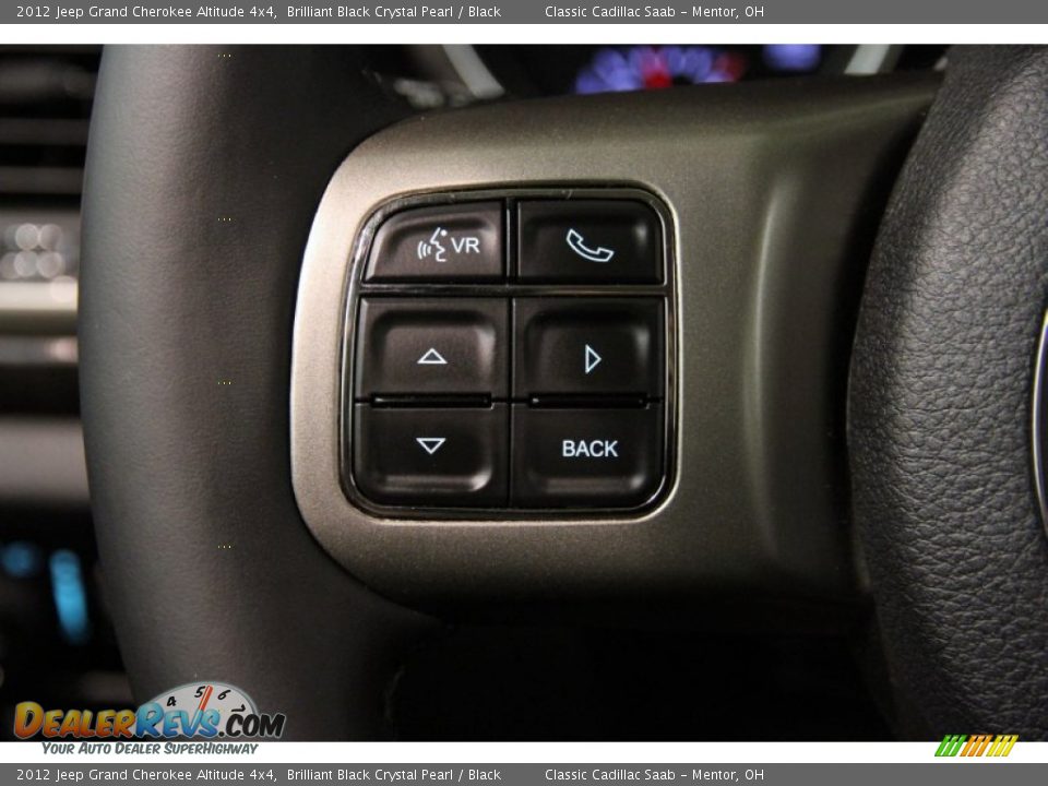 2012 Jeep Grand Cherokee Altitude 4x4 Brilliant Black Crystal Pearl / Black Photo #7