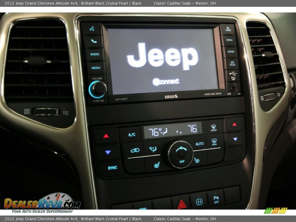 2012 Jeep Grand Cherokee Altitude 4x4 Brilliant Black Crystal Pearl / Black Photo #12