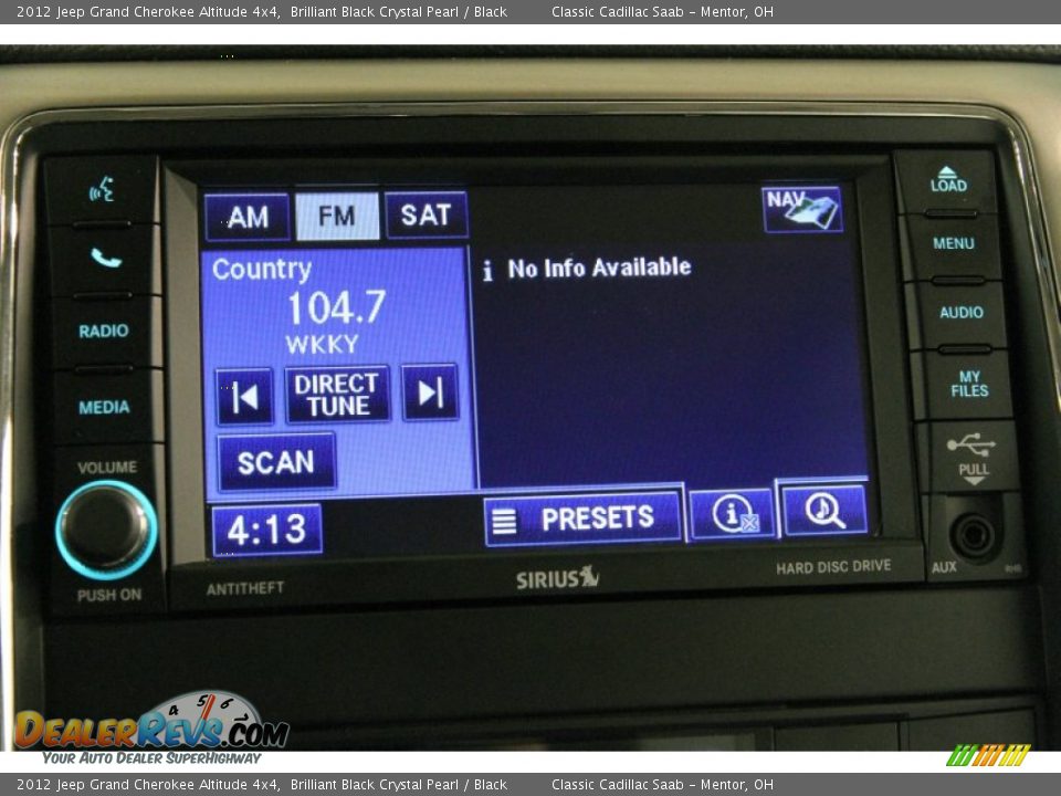 2012 Jeep Grand Cherokee Altitude 4x4 Brilliant Black Crystal Pearl / Black Photo #15