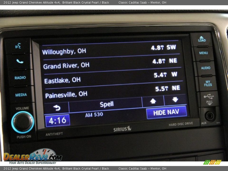 2012 Jeep Grand Cherokee Altitude 4x4 Brilliant Black Crystal Pearl / Black Photo #26