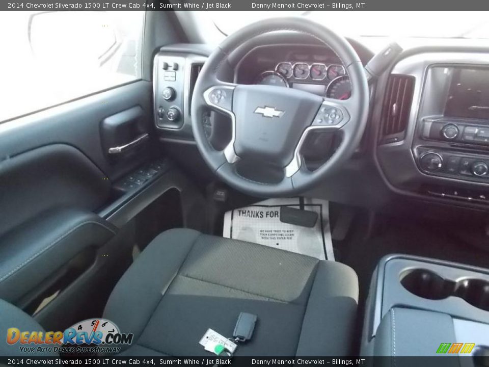 2014 Chevrolet Silverado 1500 LT Crew Cab 4x4 Summit White / Jet Black Photo #8