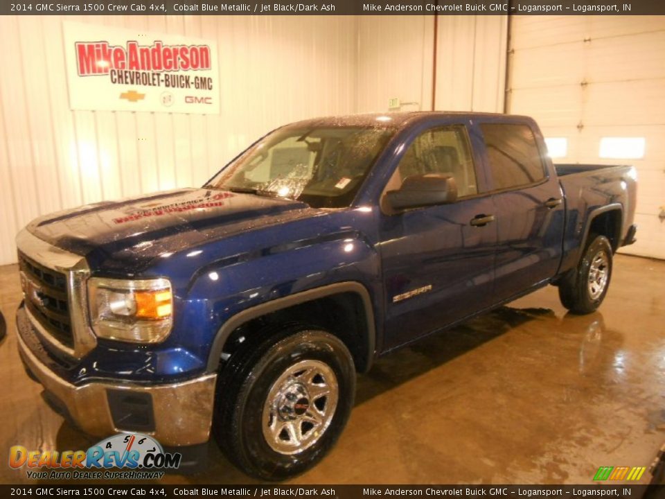 2014 GMC Sierra 1500 Crew Cab 4x4 Cobalt Blue Metallic / Jet Black/Dark Ash Photo #1