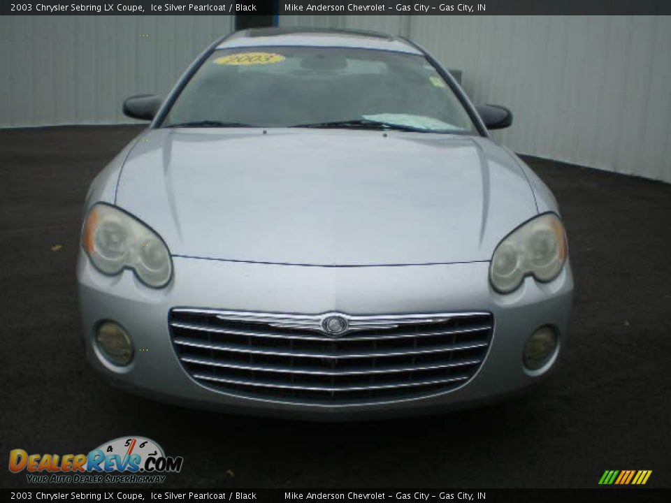 2003 Chrysler Sebring LX Coupe Ice Silver Pearlcoat / Black Photo #2