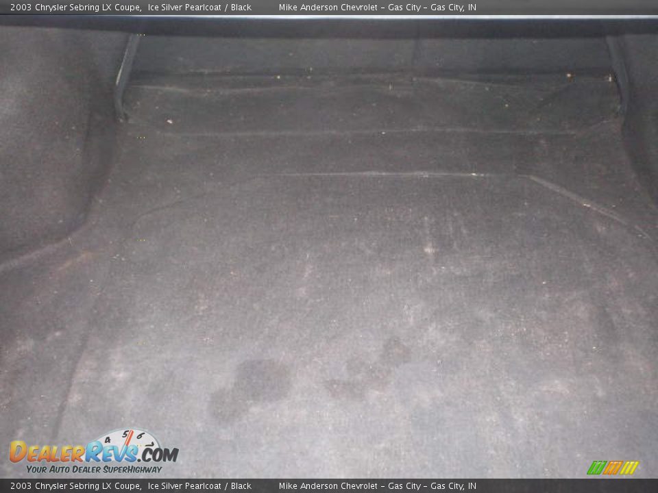 2003 Chrysler Sebring LX Coupe Ice Silver Pearlcoat / Black Photo #12