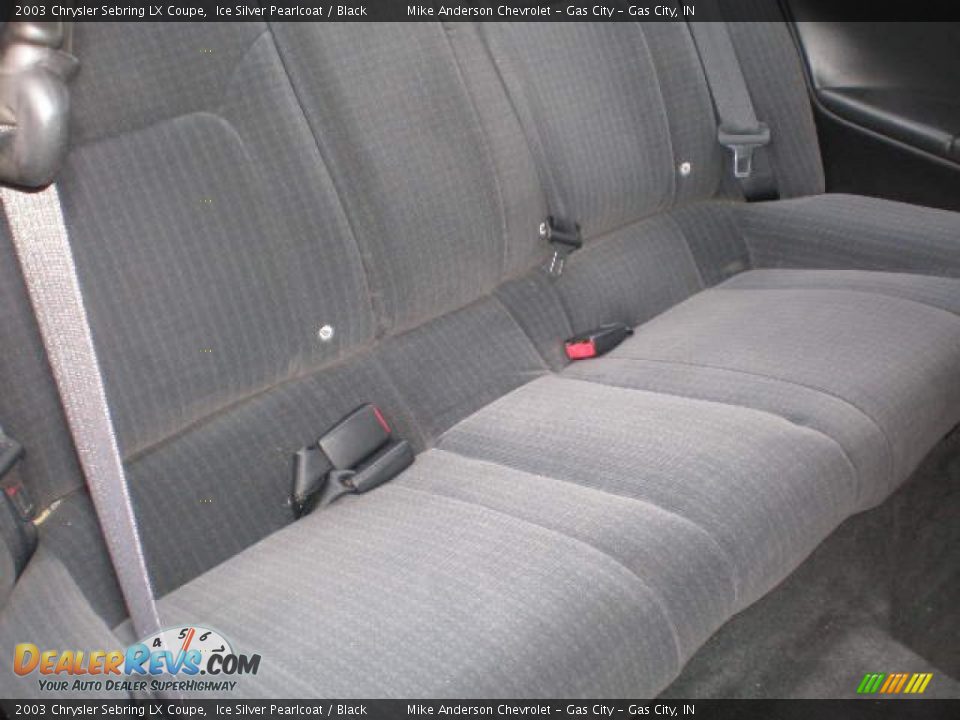2003 Chrysler Sebring LX Coupe Ice Silver Pearlcoat / Black Photo #14