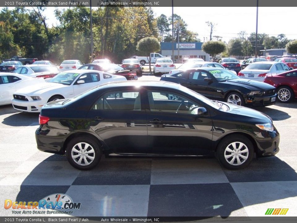 2013 Toyota Corolla L Black Sand Pearl / Ash Photo #3