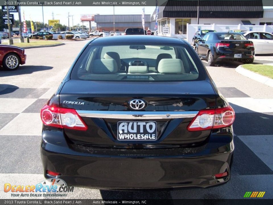 2013 Toyota Corolla L Black Sand Pearl / Ash Photo #4