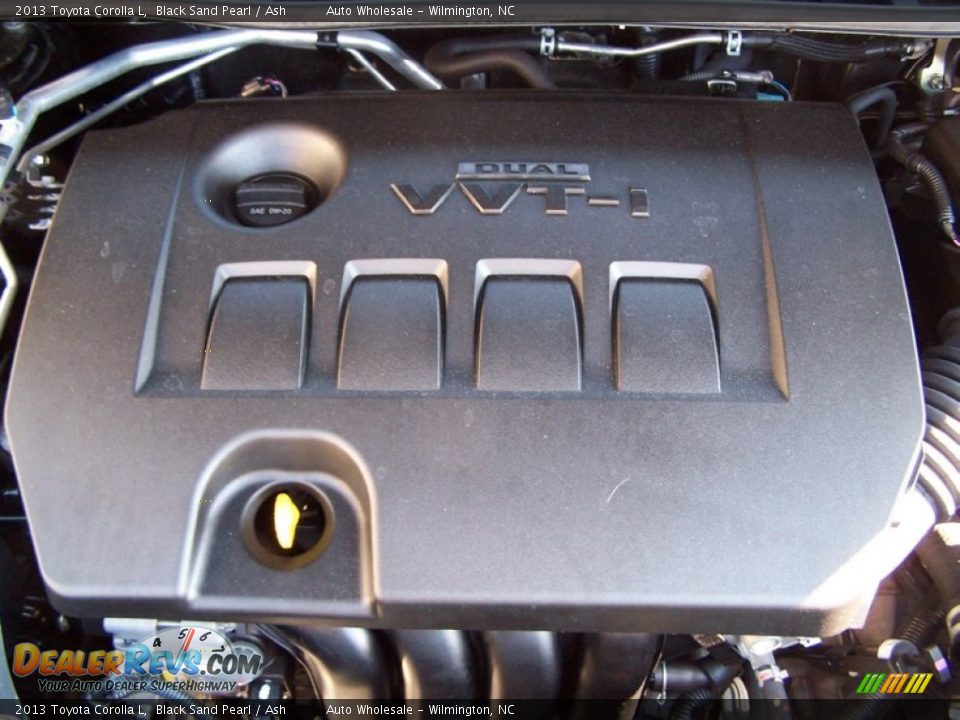 2013 Toyota Corolla L Black Sand Pearl / Ash Photo #6