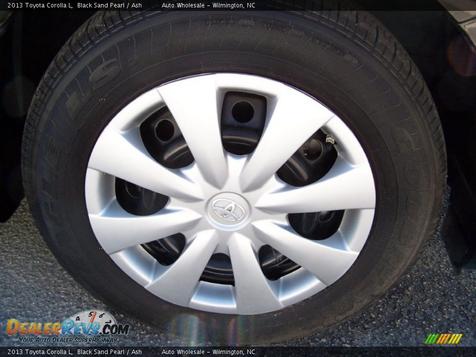 2013 Toyota Corolla L Black Sand Pearl / Ash Photo #7